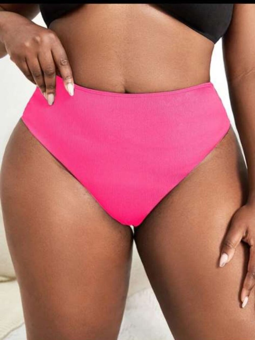 Women's Sexy High-Waisted Swimsuit Bottoms – Thong Style NEW